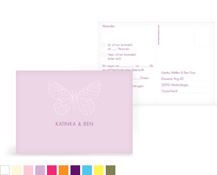 Antwortkarte "Schmetterling"
