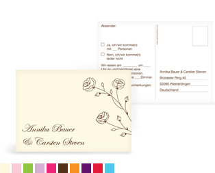 Antwortkarte "Roses"