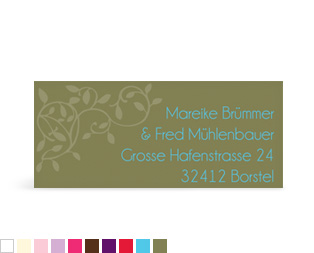 Absenderaufkleber "Romance"