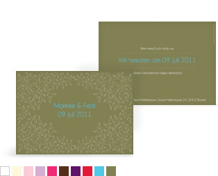 Save-the-Date Karte „Romance“