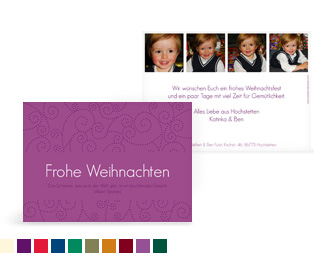 Weihnachtskarte „Looping“