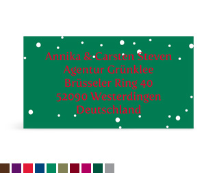 Empfängeraufkleber „Schnee“