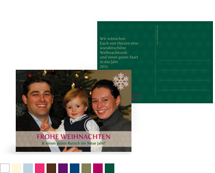 Weihnachtskarte „Schneeflocke“