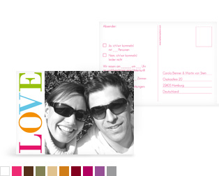 Antwortkarte "LOVE"