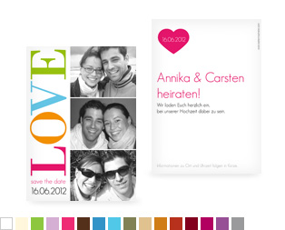 Save-the-Date Karte "LOVE"