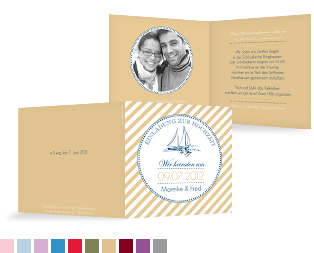 Hochzeitseinladungen "Maritim"