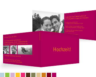Hochzeitseinladung „Farbreich“
