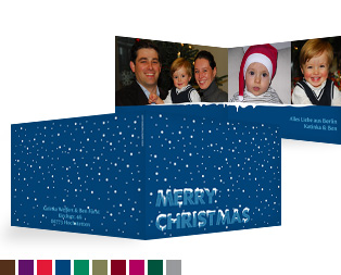 Weihnachtskarte „Schnee“