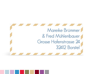 Absenderaufkleber "Maritim"