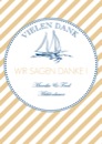 Dankeskarten Hochzeit "Maritim"