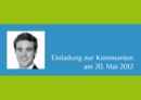 Kommunionseinladung "Farbklar"