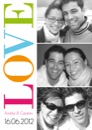 Hochzeitseinladung "LOVE"