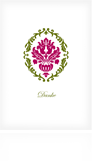 Dankeskarten Hochzeit "Barock"