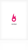 Dankeskarten Hochzeit "Flamme"