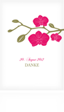 Dankeskarte Hochzeit "Orchidee"