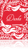 Dankeskarte Hochzeit "Birdsong"