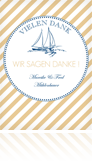 Dankeskarten Hochzeit "Maritim"