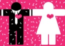 Hochzeitseinladung „Mann & Frau“