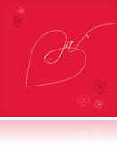 Hochzeitseinladung „JA“