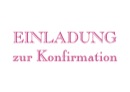 Konfirmationseinladung "Schriftlich"
