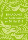 Konfirmationseinladung "Birdsong"