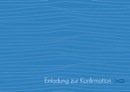 Konfirmationseinladung „Wellen“
