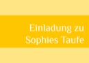 Taufeinladung “Farbklar“