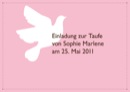Taufeinladung “Taube“