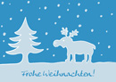 Weihnachtskarte "Elch"
