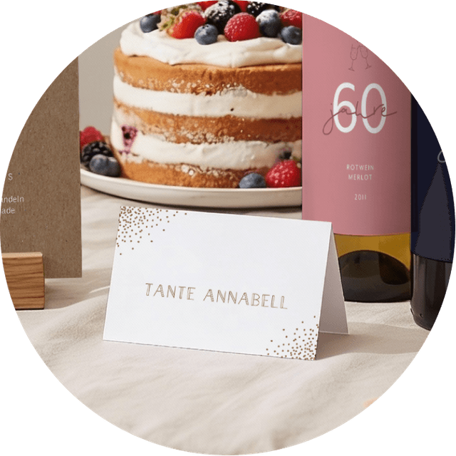 Tischkarten Geburtstag