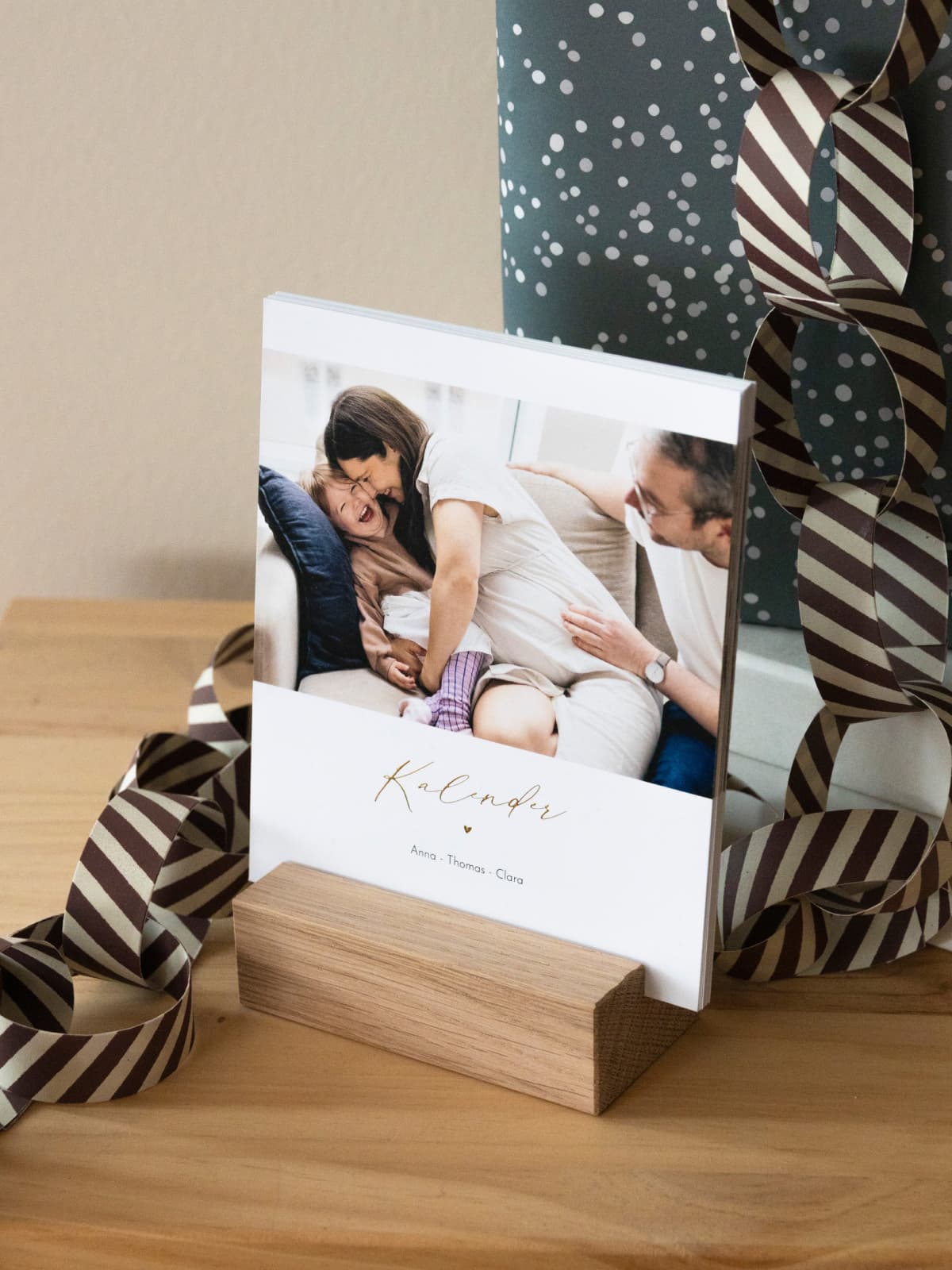 Tischkalender Goldfolie