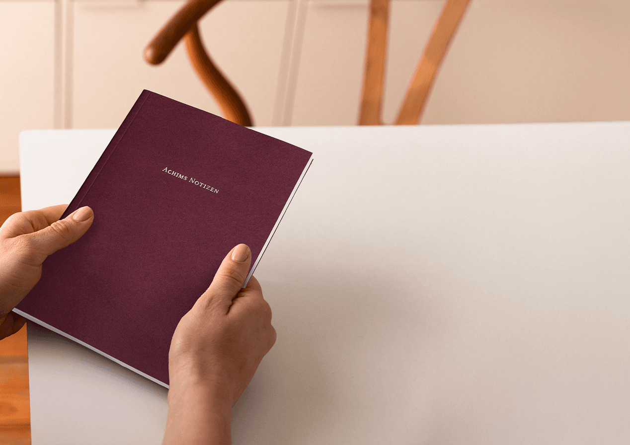 Softcover Notizbücher mit Goldtitel