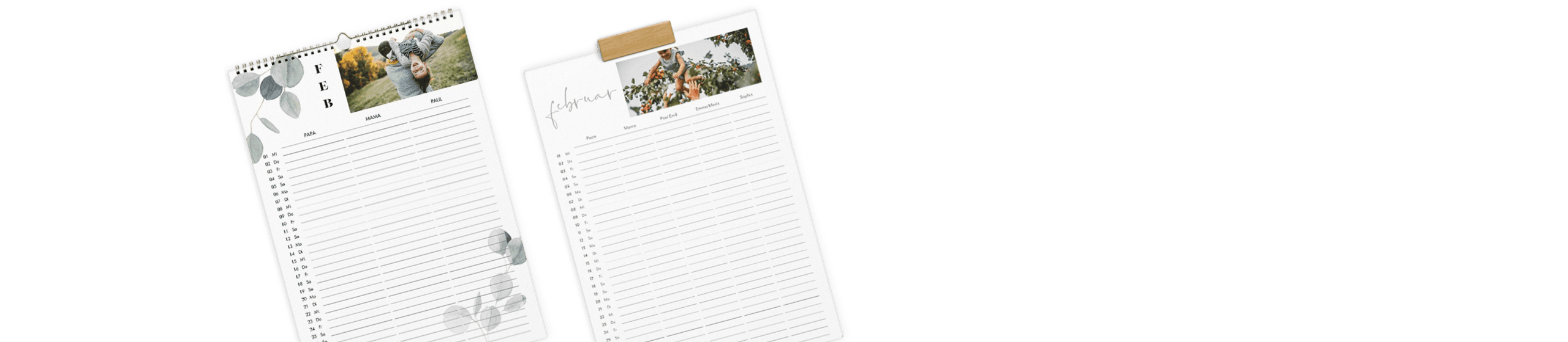 Fotokalender für die Familie