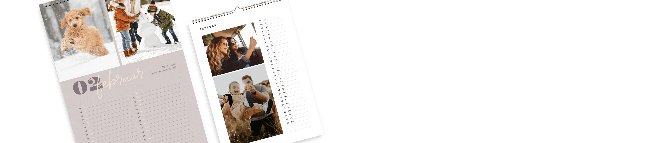 Terminkalender mit 52 Wochen und 365 Tagen