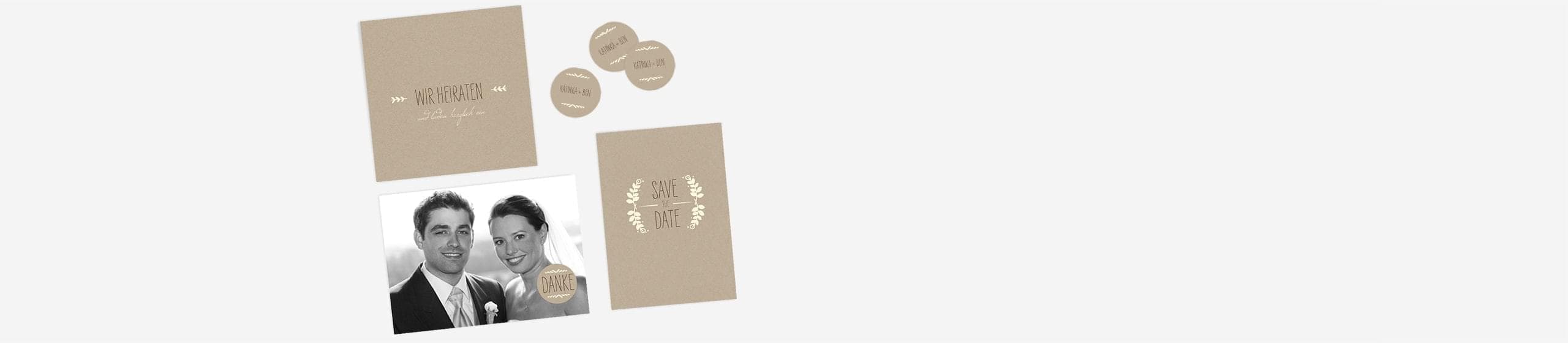 Hochzeitspapeterie mit Sprüchen und Textbeispielen