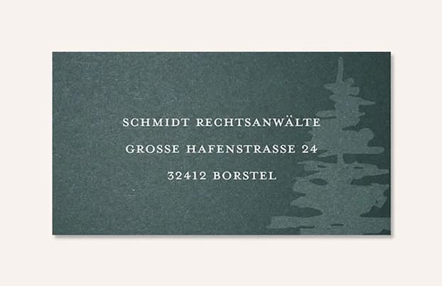 Empfängeraufkleber für geschäftliche Weihnachtskarten