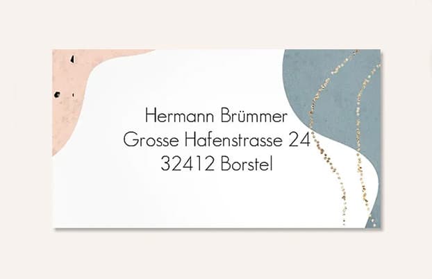 Empfängeraufkleber für Partyeinladungen
