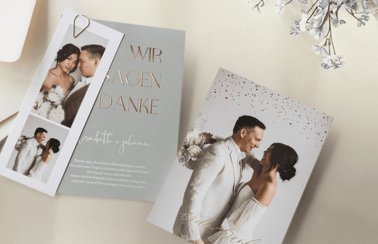 Dankeskarten Hochzeit