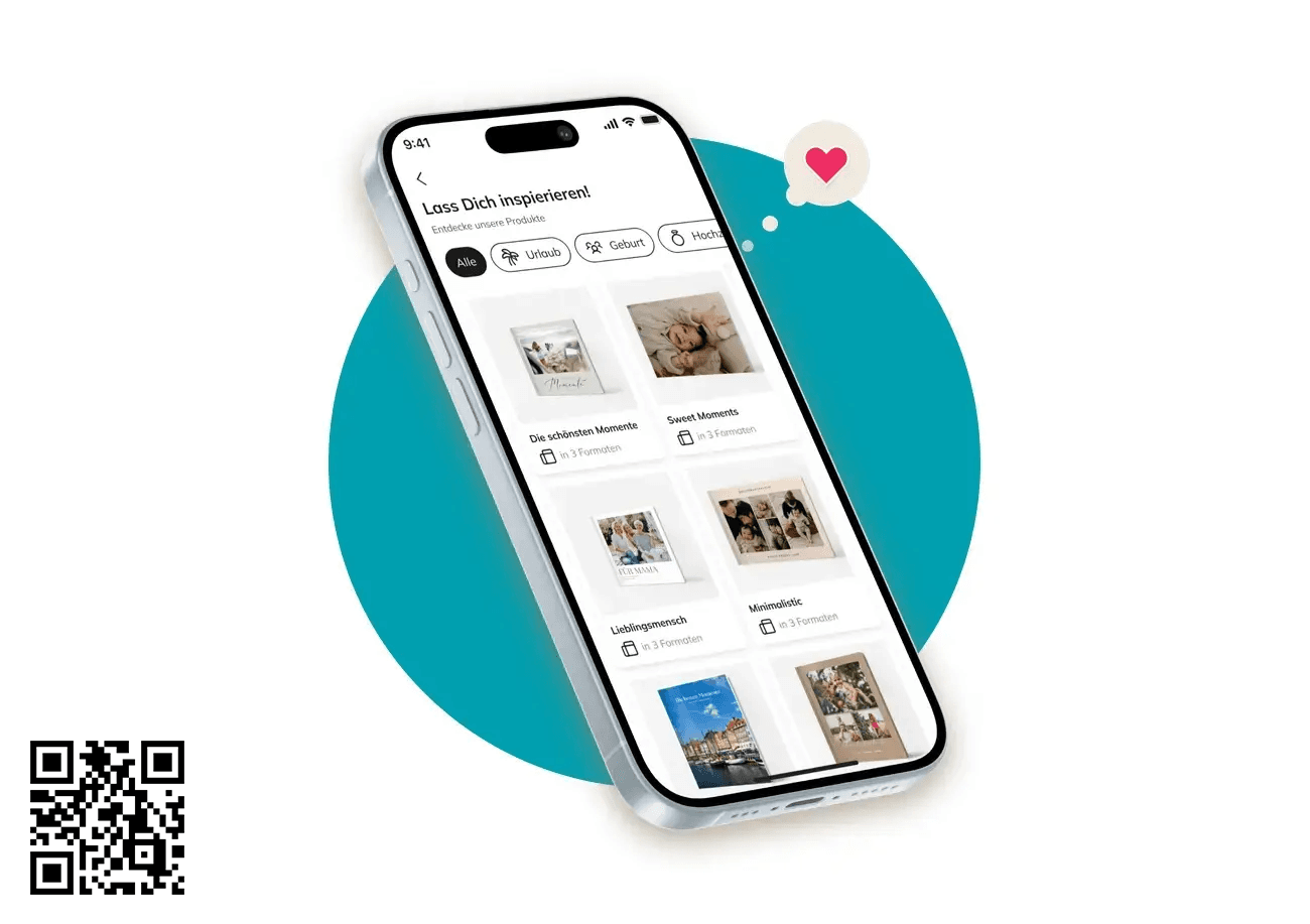 Fotobücher in der app gestalten