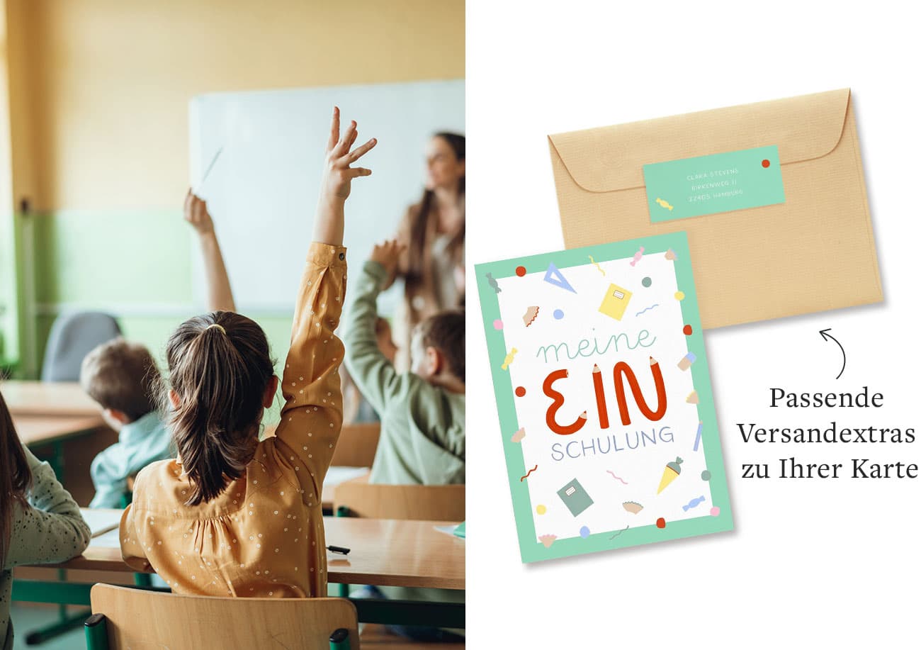 Einschulungskarten mit Liebe zum Detail