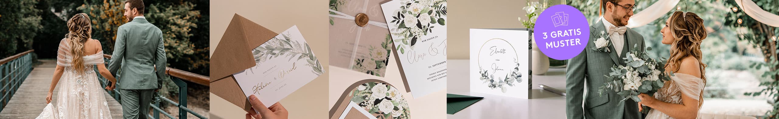 Hochzeitseinladungen greenery
