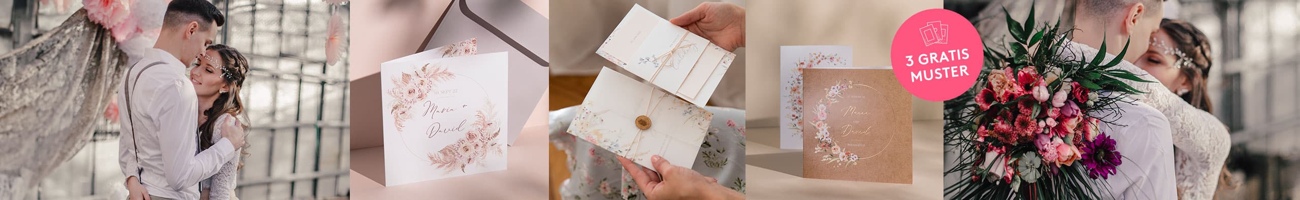 Hochzeitseinladungen floral