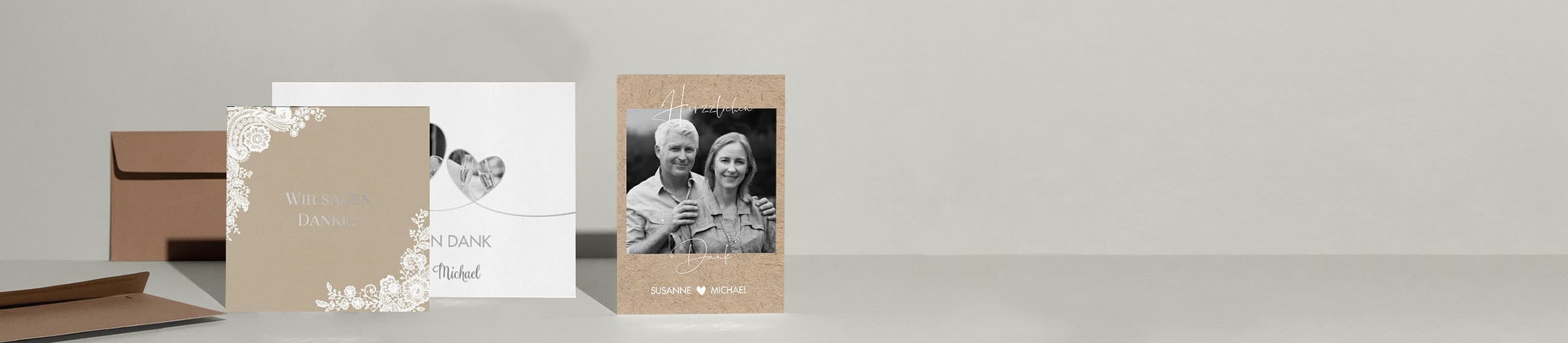 Dankeskarten zur Silberhochzeit