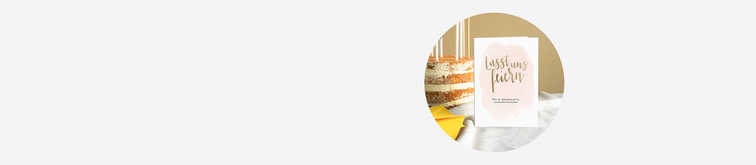 Gestalten Sie kreative Einladungskarten für Ihren Geburtstag