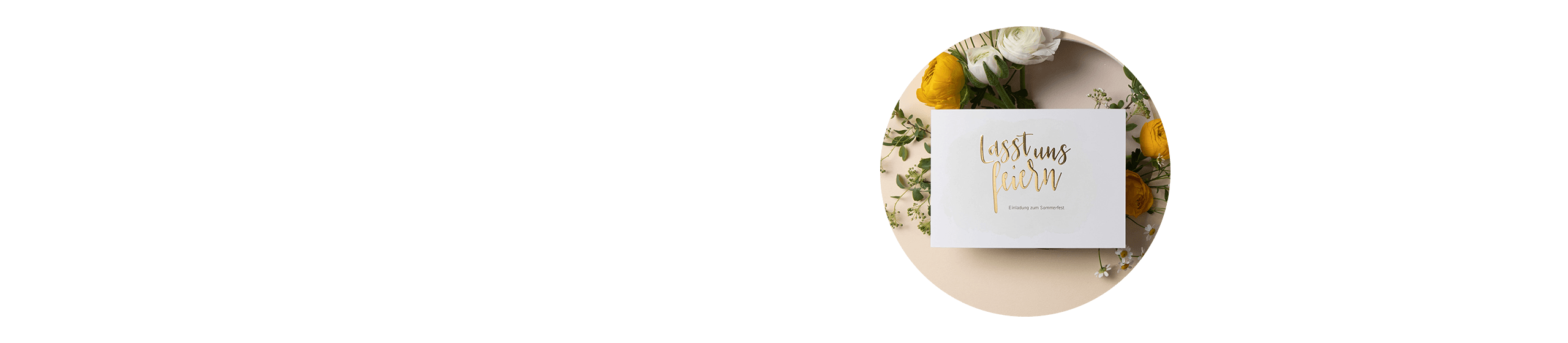 Einladungskarten zum Sommerfest