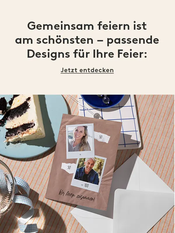 Design für Doppelgeburtstage