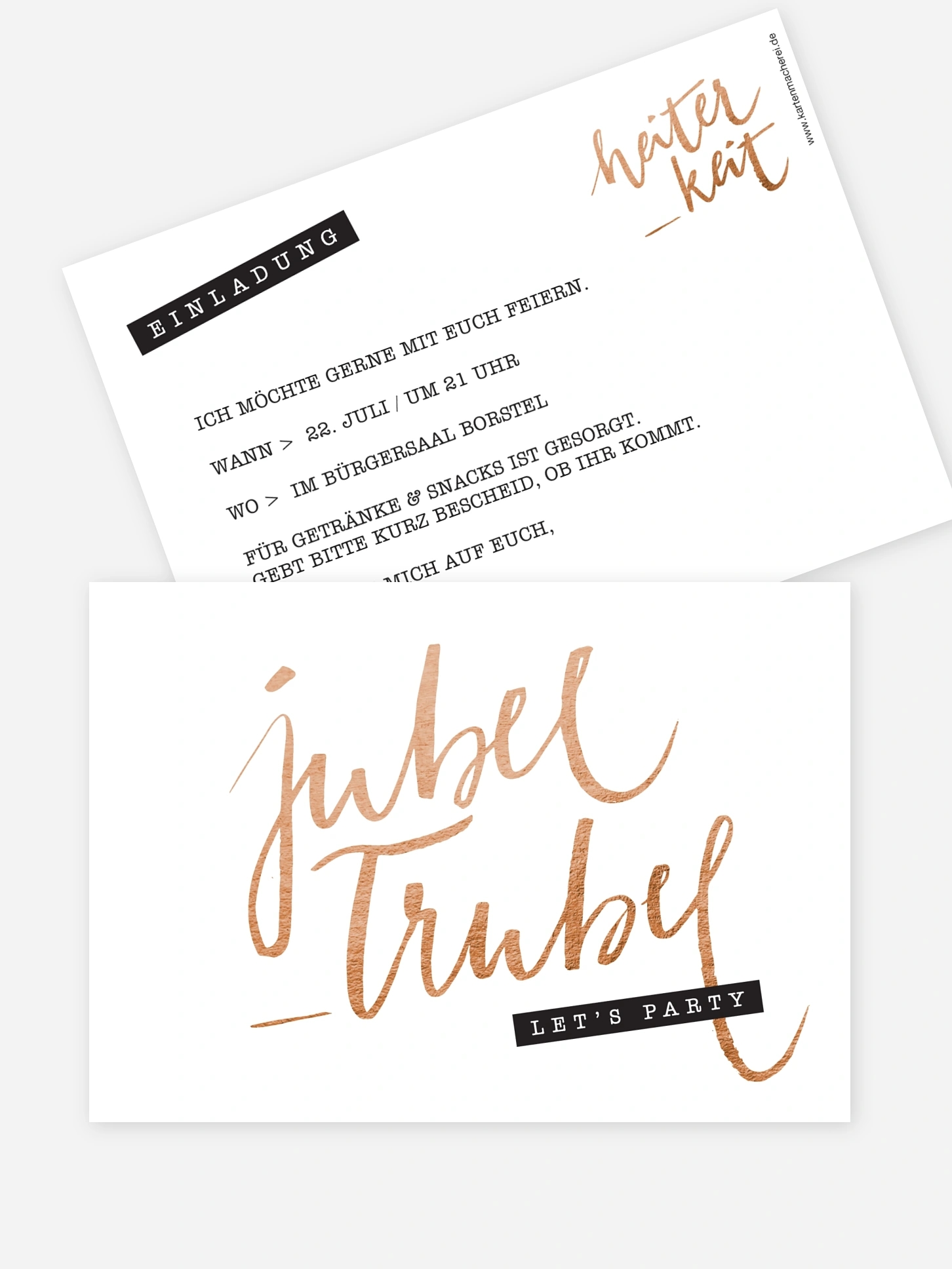 Partyeinladung Jubel Trubel