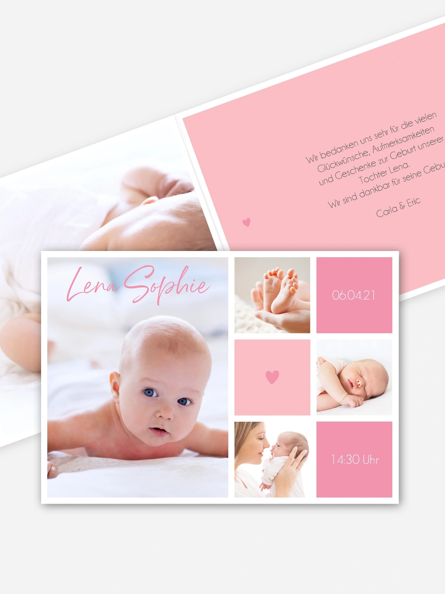 Geburtskarte Little Heart