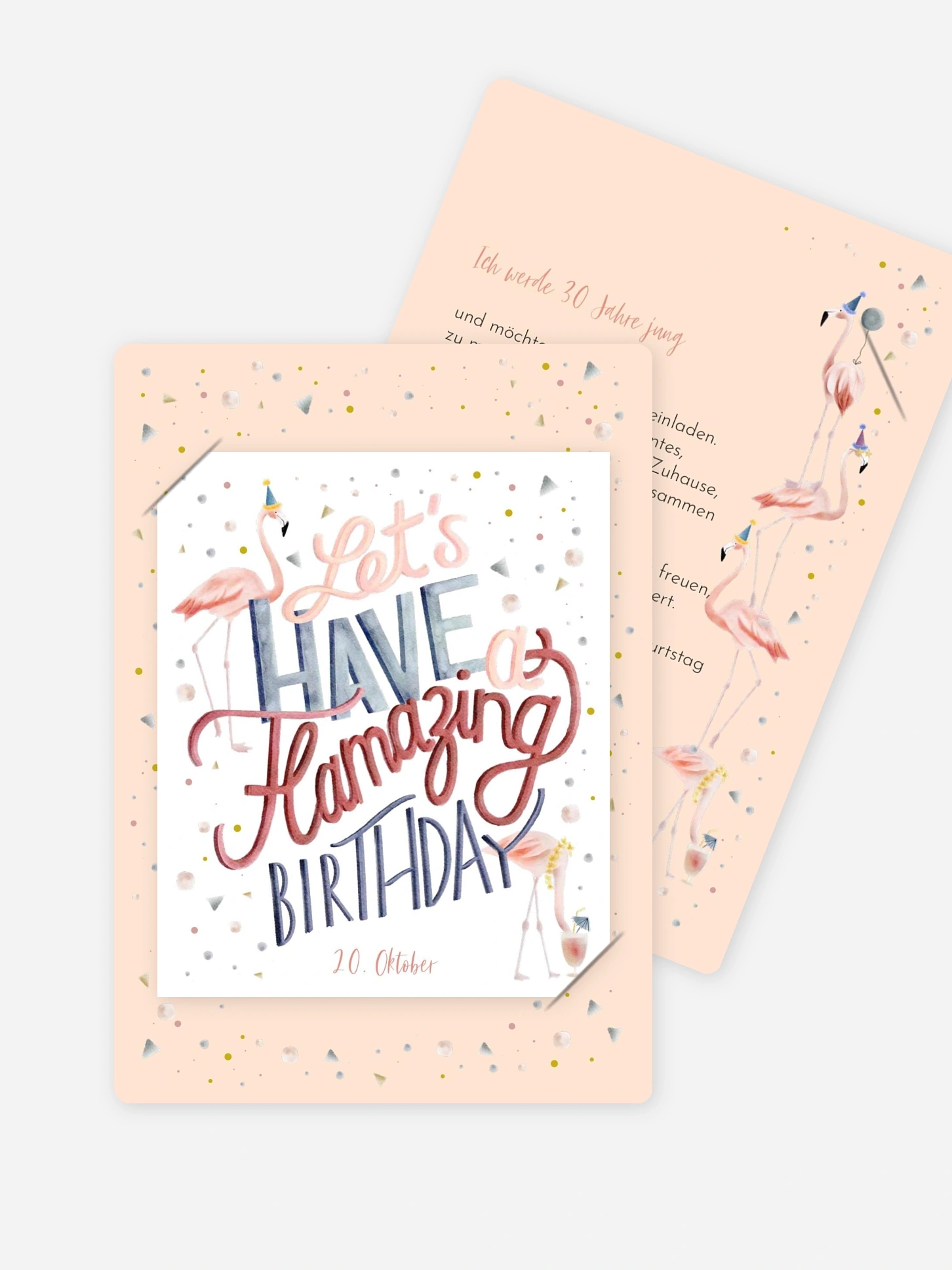 Einladung 30. Geburtstag Flamazing Party