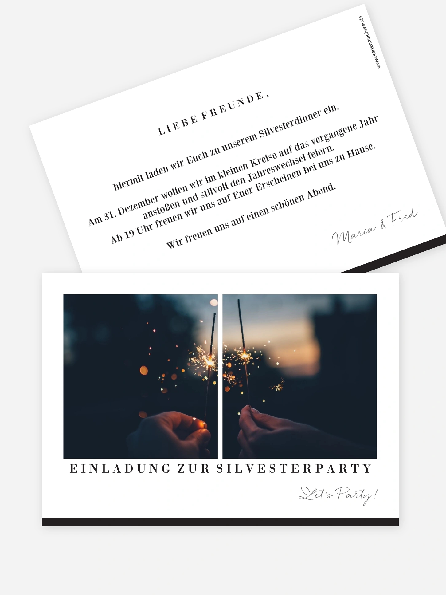 Partyeinladung Neujahrsparty